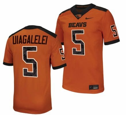 Oregon State Beavers DJ Uiagalelei Jersey #5 College Football Stitched Orange 2023