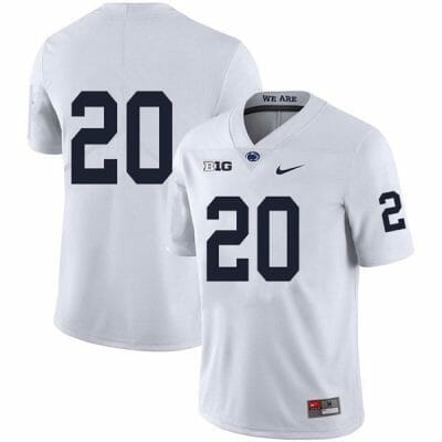 Penn State Adisa Isaac Jersey #20 College Football Game White No Name 10 Penn State Adisa Isaac Jersey #20 College Football Game White No Name