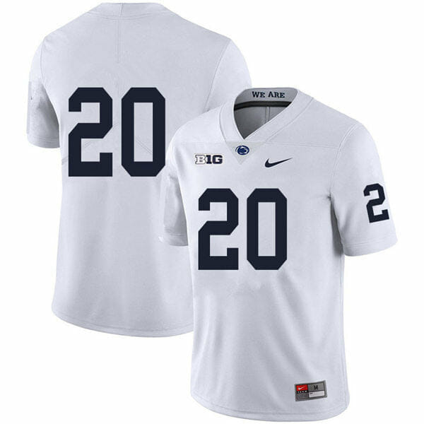 Penn State Adisa Isaac Jersey #20 College Football Game White No Name 1 Penn State Adisa Isaac Jersey #20 College Football Game White No Name