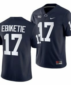 Penn State Arnold Ebiketie Jersey #17 College Football Game Navy With Name