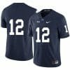 Penn State Brandon Smith Jersey #12 College Football Game Navy No Name