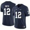 Penn State Brandon Smith Jersey #12 College Football Game Navy With Name