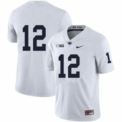 Penn State Brandon Smith Jersey #12 College Football Game White No Name 10 Penn State Brandon Smith Jersey #12 College Football Game White No Name