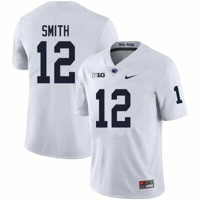 Penn State Brandon Smith Jersey #12 College Football Game White With Name