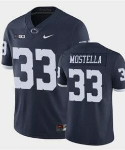 Penn State Bryce Mostell Jersey #33 College Football Game Navy Retro With Name