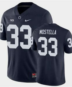 Penn State Bryce Mostell Jersey #33 College Football Game Navy With Name