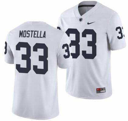 Penn State Bryce Mostell Jersey #33 College Football Game White With Name