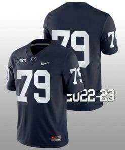 Penn State Caedan Wallace Jersey #79 College Football Game Navy No Name