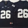 Penn State Caziah Holmes Jersey #26 College Football Game Navy No Name