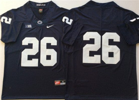 Penn State Caziah Holmes Jersey #26 College Football Game Navy No Name