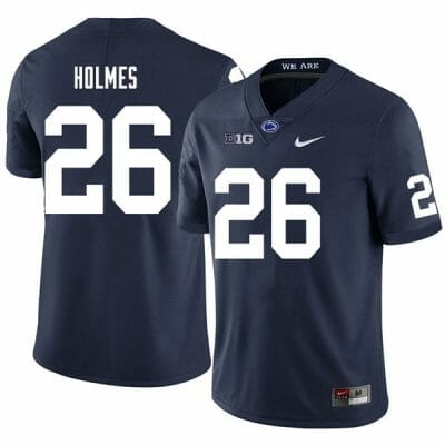 Penn State Caziah Holmes Jersey #26 College Football Game Navy With Name