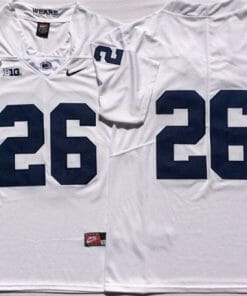 Penn State Caziah Holmes Jersey #26 College Football Game White No Name
