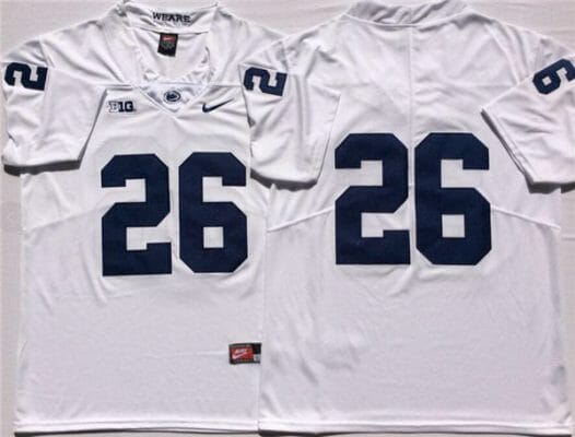 Penn State Caziah Holmes Jersey #26 College Football Game White No Name