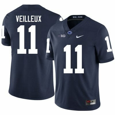 Penn State Christian Veilleux Jersey #11 College Football Game Navy With Name 10 Penn State Christian Veilleux Jersey #11 College Football Game Navy With Name