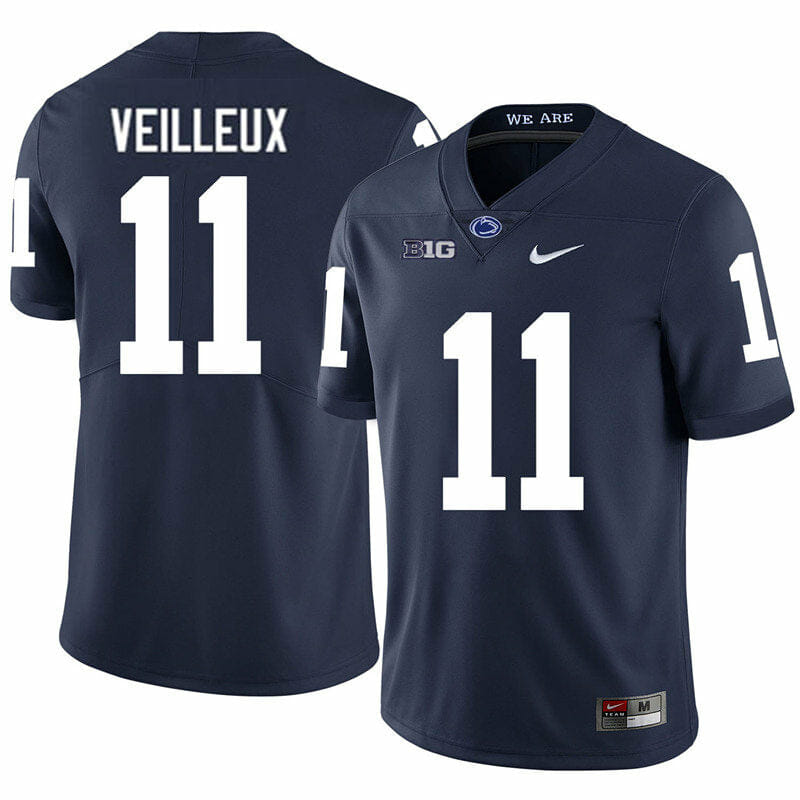 Penn State Christian Veilleux Jersey #11 College Football Game Navy With Name 1 Penn State Christian Veilleux Jersey #11 College Football Game Navy With Name