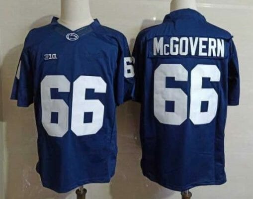 Penn State Connor McGovern Jersey #66 College Football Game Navy With Name 10 Penn State Connor McGovern Jersey #66 College Football Game Navy With Name