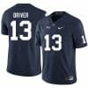 Penn State Cristian Driver Jersey #13 College Football Game Navy With Name 7 Penn State Cristian Driver Jersey #13 College Football Game Navy With Name