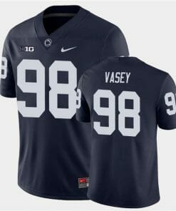 Penn State Dan Vasey Jersey #98 College Football Game Navy With Name