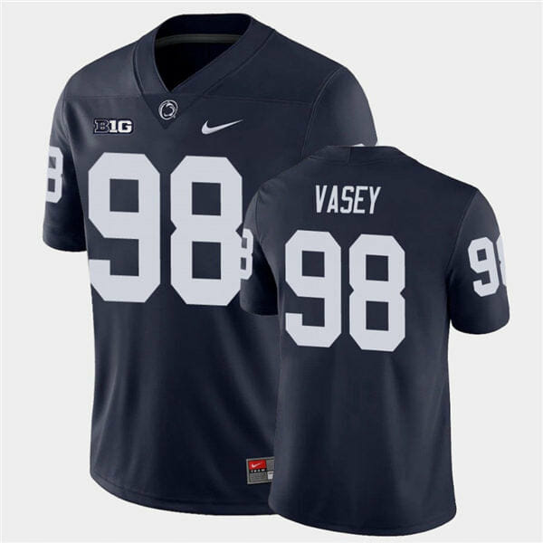 Penn State Dan Vasey Jersey #98 College Football Game Navy With Name 1 Penn State Dan Vasey Jersey #98 College Football Game Navy With Name