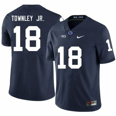 Penn State Davon Townley Jr Jersey #18 College Football Game Navy With Name 10 Penn State Davon Townley Jr Jersey #18 College Football Game Navy With Name