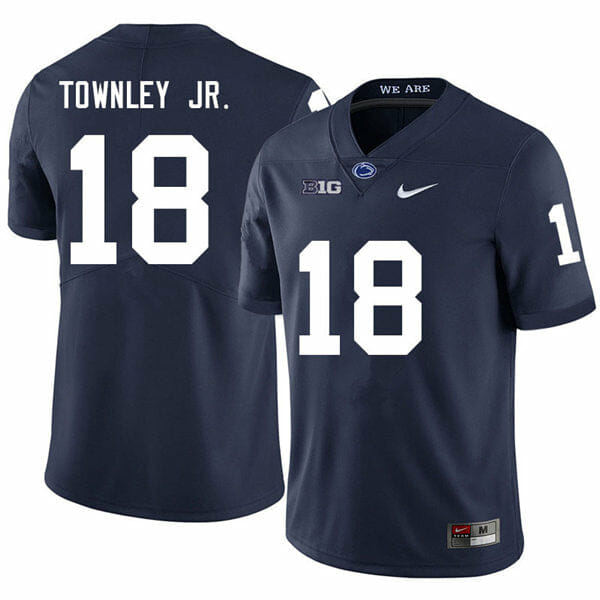Penn State Davon Townley Jr Jersey #18 College Football Game Navy With Name 1 Penn State Davon Townley Jr Jersey #18 College Football Game Navy With Name