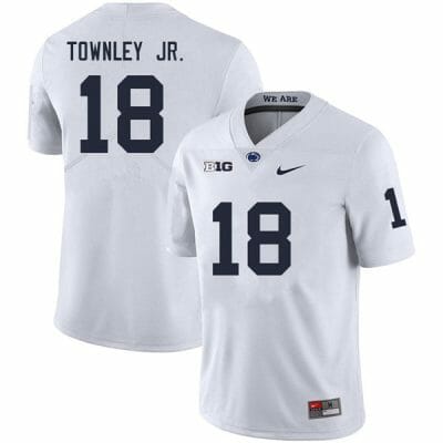 Penn State Davon Townley Jr Jersey #18 College Football Game White With Name