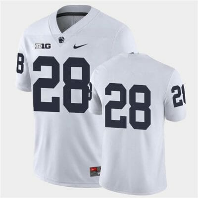 Penn State Devyn Ford Jersey #28 College Football Game White No Name 10 Penn State Devyn Ford Jersey #28 College Football Game White No Name
