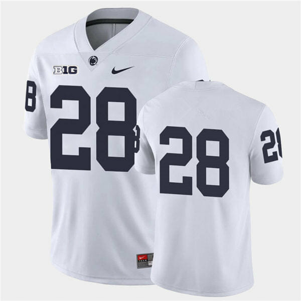 Penn State Devyn Ford Jersey #28 College Football Game White No Name 1 Penn State Devyn Ford Jersey #28 College Football Game White No Name