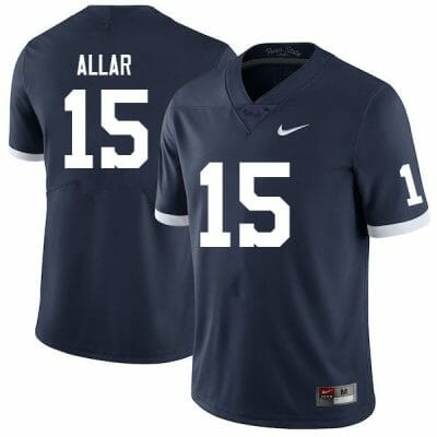 Penn State Drew Allar Jersey #15 College Football Game Navy Retro 10 Penn State Drew Allar Jersey #15 College Football Game Navy Retro