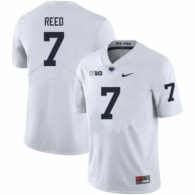 Penn State Jaylen Reed Jersey #7 College Football Game White With Name