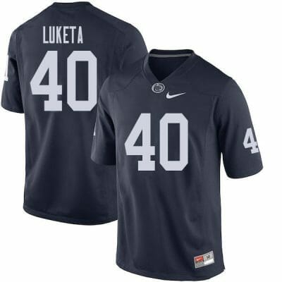 Penn State Jesse Luketa Jersey #40 College Football Game Navy With Name