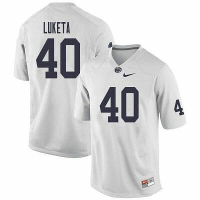 Penn State Jesse Luketa Jersey #40 College Football Game White With Name