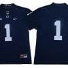 Penn State Joe Paterno Jersey #1 College Football Game Navy No Name