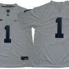 Penn State Joe Paterno Jersey #1 College Football Game White No Name