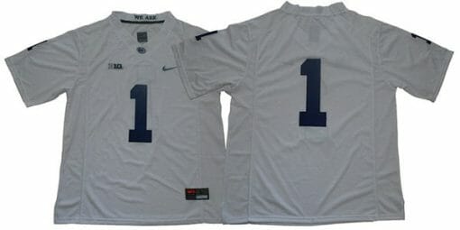 Penn State Joe Paterno Jersey #1 College Football Game White No Name