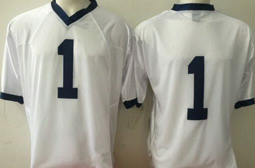 Penn State Joe Paterno Jersey #1 College Football Game White With Name
