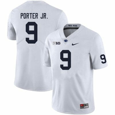 Penn State Joey Porter Jr Jersey #9 College Football Game White With Name