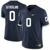 Penn State Jonathan Sutherland Jersey #0 College Football Game Navy Retro With Name