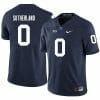 Penn State Jonathan Sutherland Jersey #0 College Football Game Navy With Name