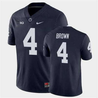 Penn State Journey Brown Jersey #4 College Football Game Navy With Name