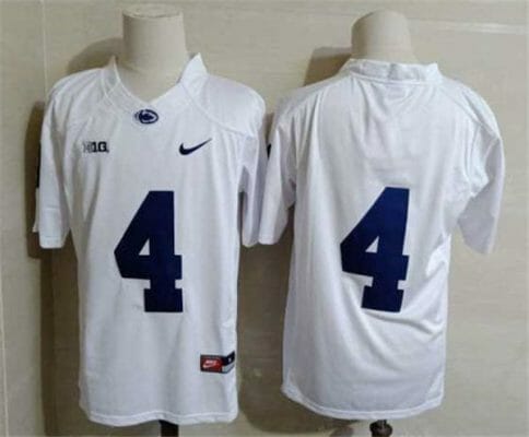 Penn State Journey Brown Jersey #4 College Football Game White No Name