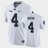 Penn State Journey Brown Jersey #4 College Football Game White With Name