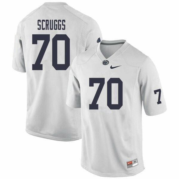 Penn State Juice Scruggs Jersey #70 College Football Game White With Name 1 Penn State Juice Scruggs Jersey #70 College Football Game White With Name