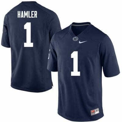 Penn State KJ Hamler Jersey #1 College Football Game Navy With Name 10 Penn State KJ Hamler Jersey #1 College Football Game Navy With Name