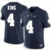 Penn State Kalen King Jersey #4 College Football Game Navy With Name
