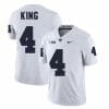 Penn State Kalen King Jersey #4 College Football Game White With Name
