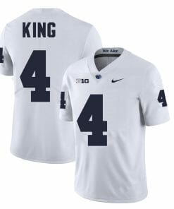 Penn State Kalen King Jersey #4 College Football Game White With Name