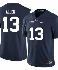 Penn State Kaytron Allen Jersey #13 College Football Game Navy With Name