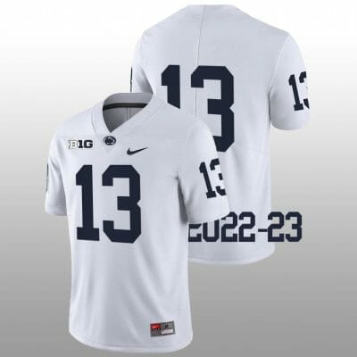 Penn State Kaytron Allen Jersey #13 College Football Game White No Name