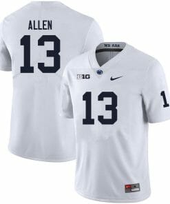 Penn State Kaytron Allen Jersey #13 College Football Game White With Name